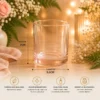 Copo Para Vela De Vidro Rose 100ml - (UN) - Imagem 2