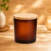 Copo de Vidro Para Vela 200ml Ambar Fosco - (UN) - Imagem 3