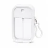Frasco Flat 50ml Card Cristal - C/Capa Silicone e Chaveiro Branco - Imagem 2