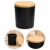 Copo de Vidro Para Vela 200ml Preto Fosco - (UN)