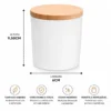 Copo de Vidro Para Vela Branco Fosco 210ml - (UN) - Imagem 3